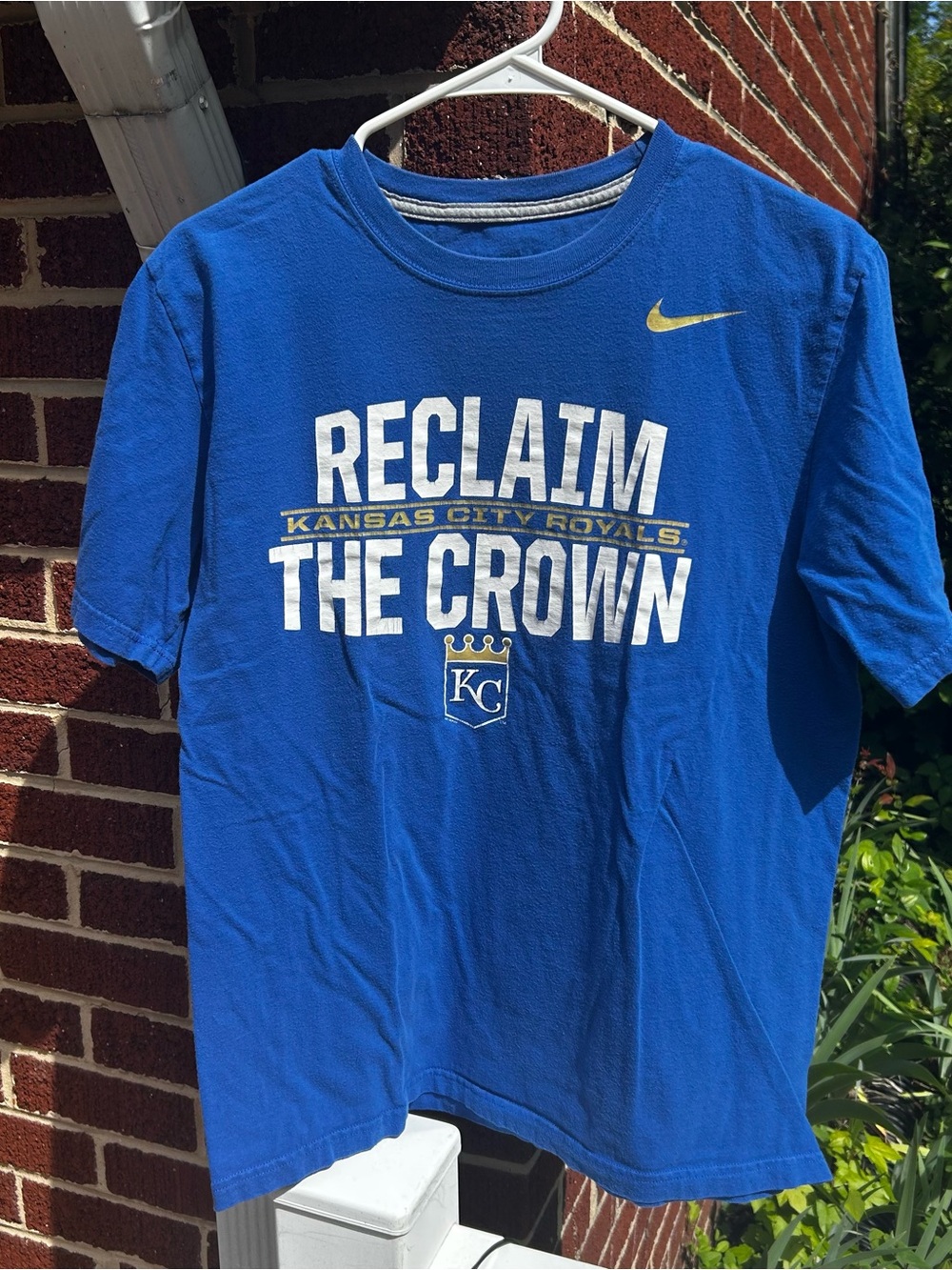 Nike Royal Blue Kansas City Royals 'Reclaim The Crown' Graphic Tee